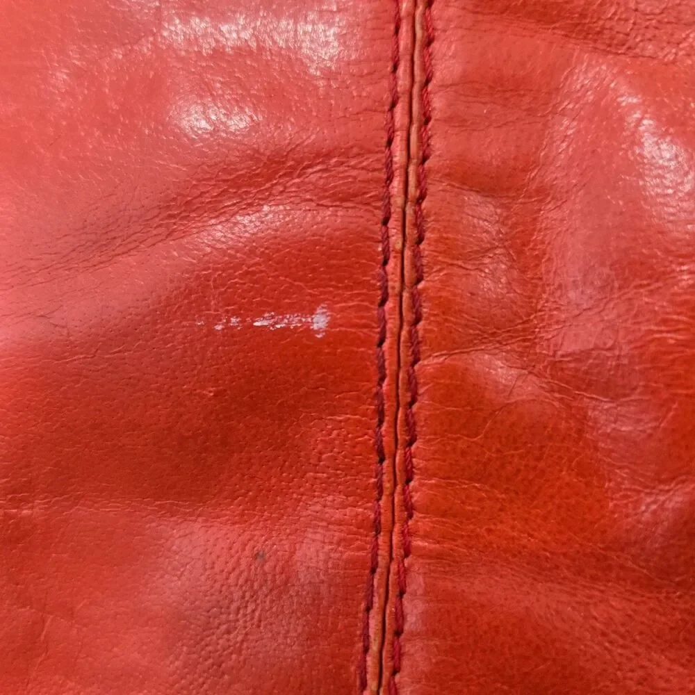 Latico‎ Red Leather Business Tote Bag Shoulder Laptop Full Zip around Organizer